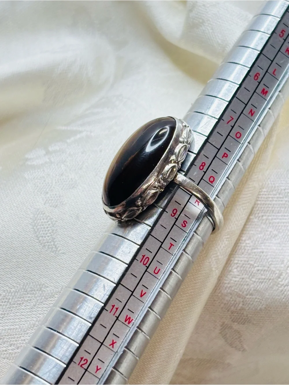 Tiger Eye Sterling Silver Ring Size 8.5